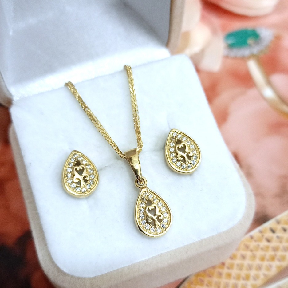 Złoty komplet p.585/3,06g