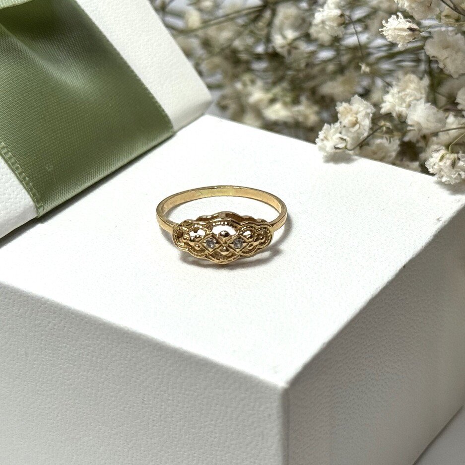 Złoty pierścionek p.585/1,61g