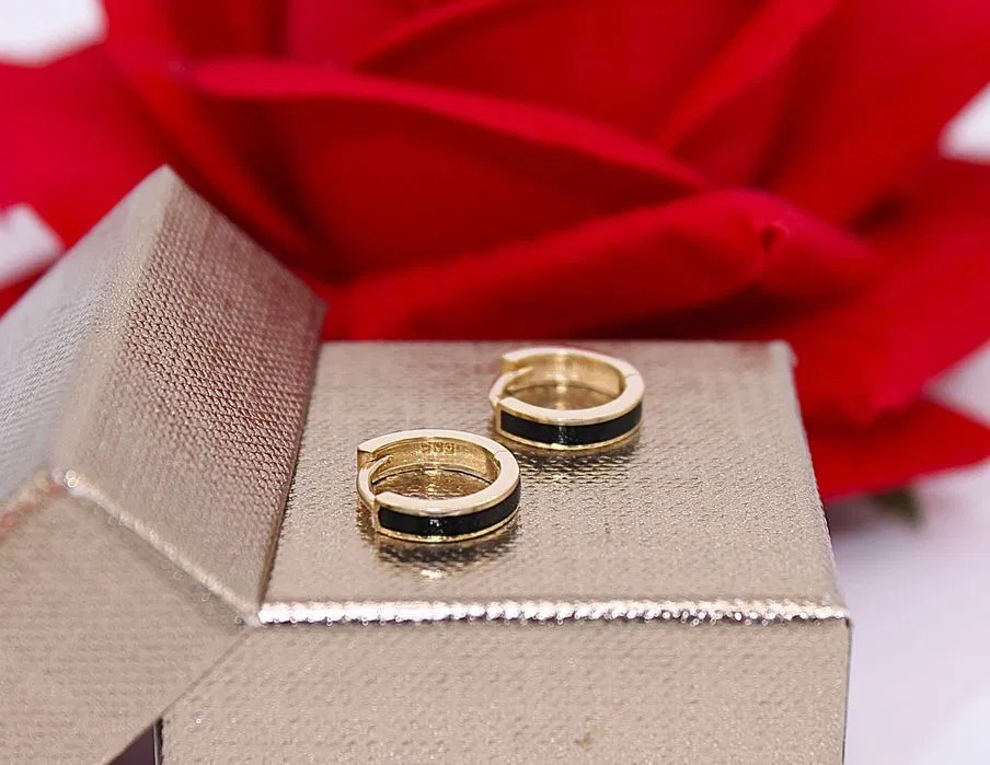 Złote kolczyki p.585/1,80g