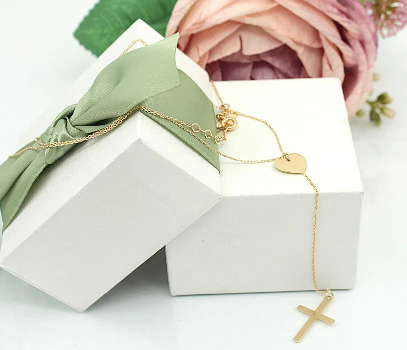 Złoty naszyjnik p.585/1,88g