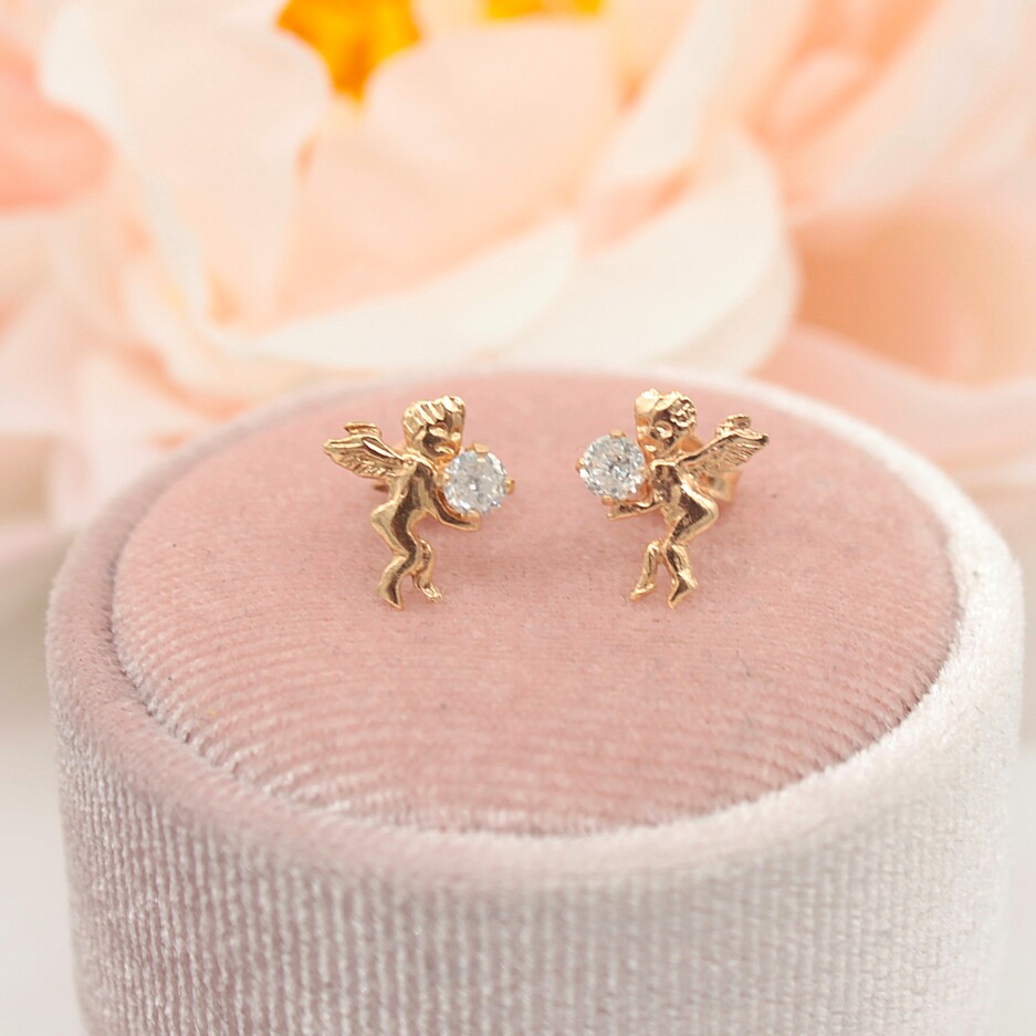 Złote kolczyki p.585/1,09g