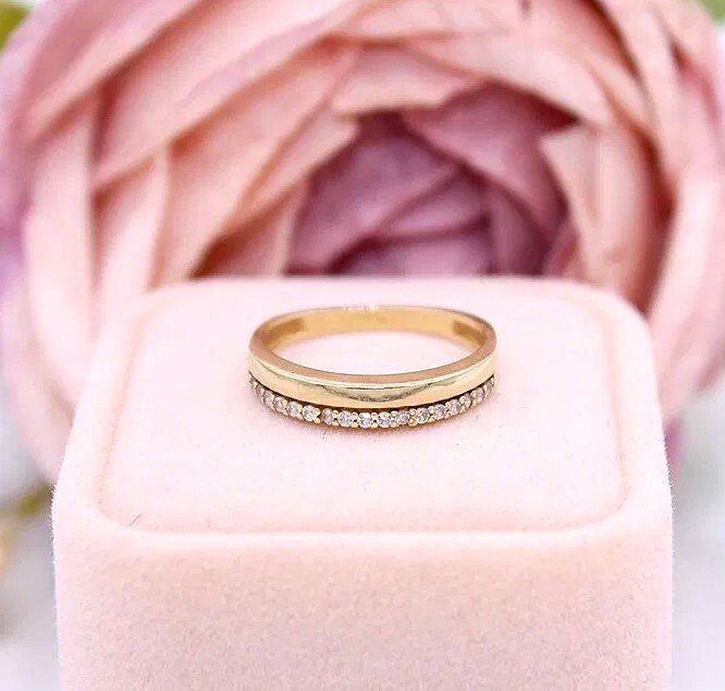 Złoty pierścionek/obrączka p.585/2,25g