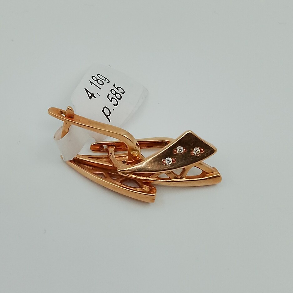 1 AUKCJA P1012/2026 złoto używ KOLCZYKI 4,21g/585 ,