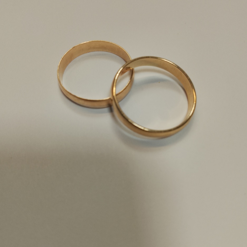 1 AUKCJA P943/2026 2*obrączka 5,53g/14k