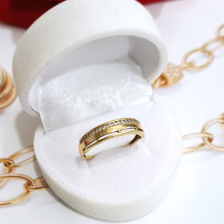 Złoty pierścionek p.333/1,59g