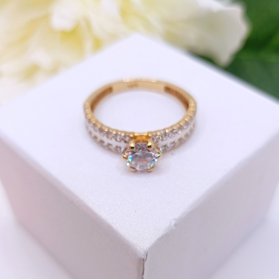 Złoty pierścionek p.585/3,01g