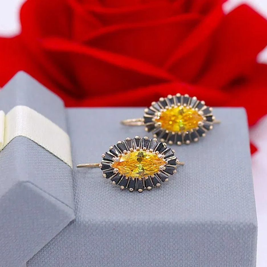 Złote kolczyki p.585/6,80g