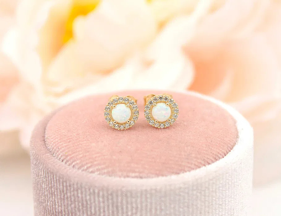 Złote kolczyki p.585/1,41g