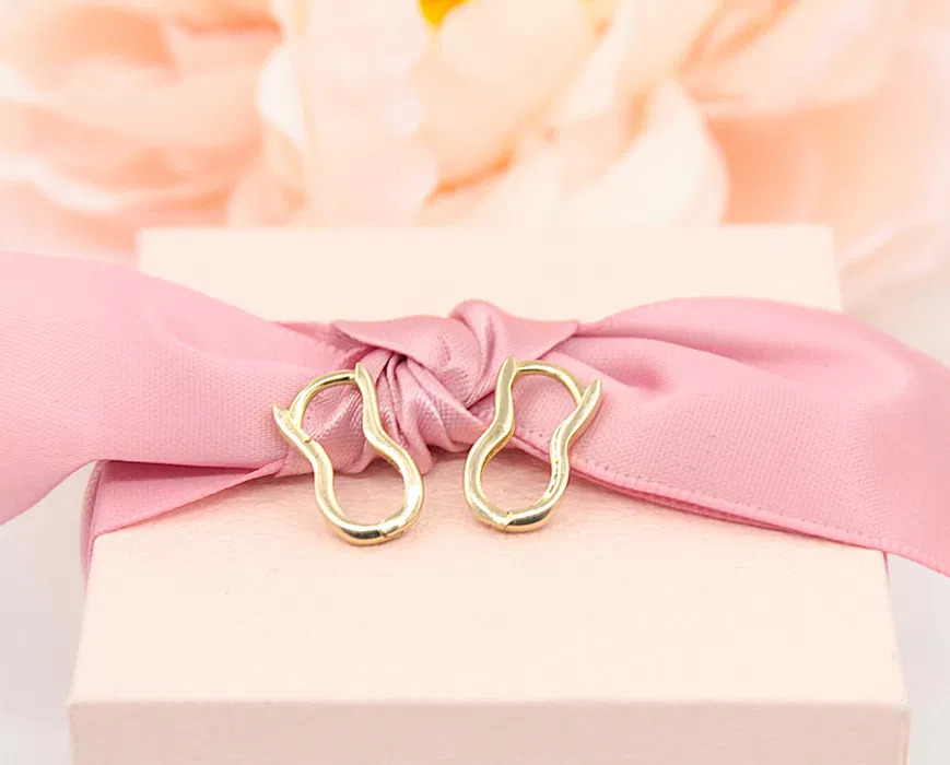 Złote kolczyki p.585/1,22g