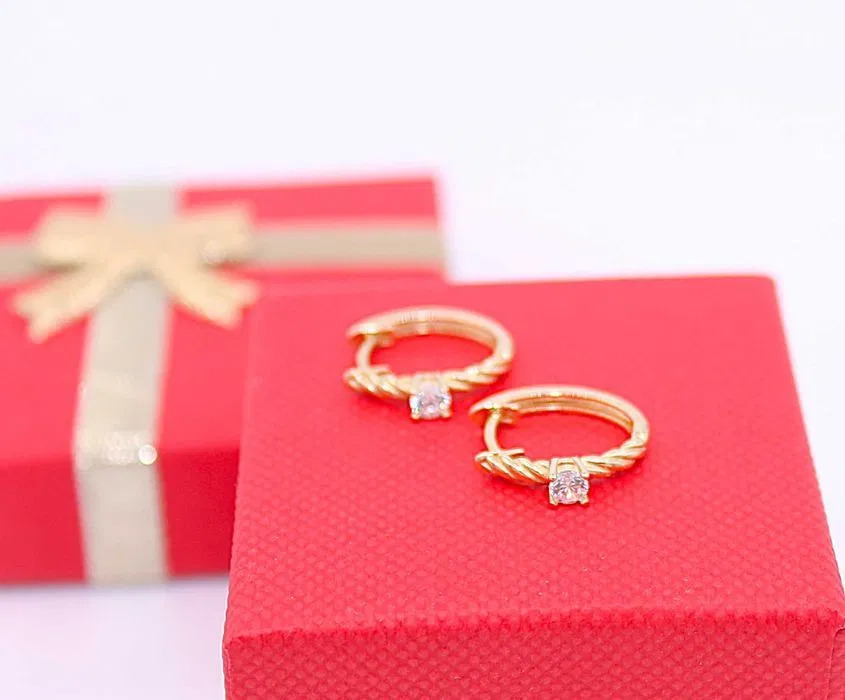 Złote kolczyki p.585/1,91g