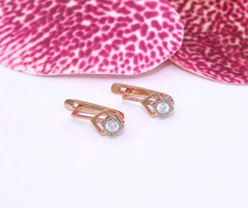 Złote kolczyki p.585/2,76g