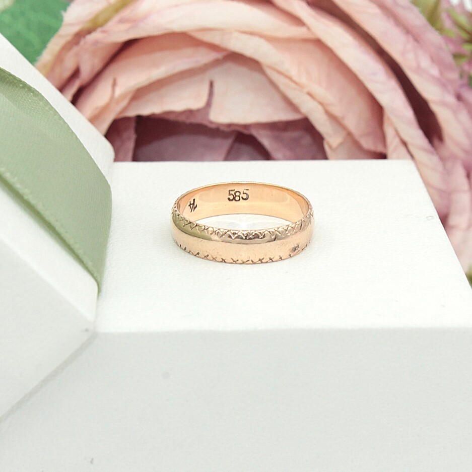 Złota obrączka p.585/2,64g