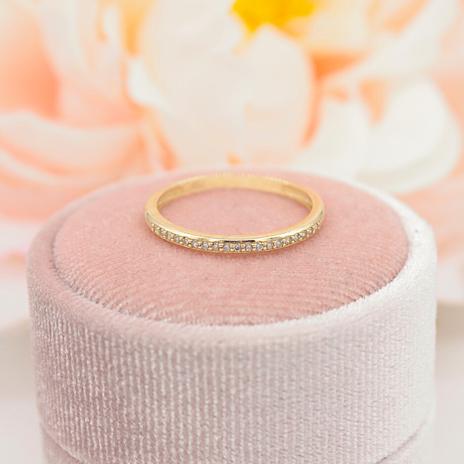 Złoty pierścionek/obrączka p.585/1,35g